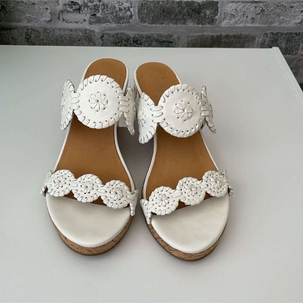 Jack Rogers White Women's Caroline wedge Sandals